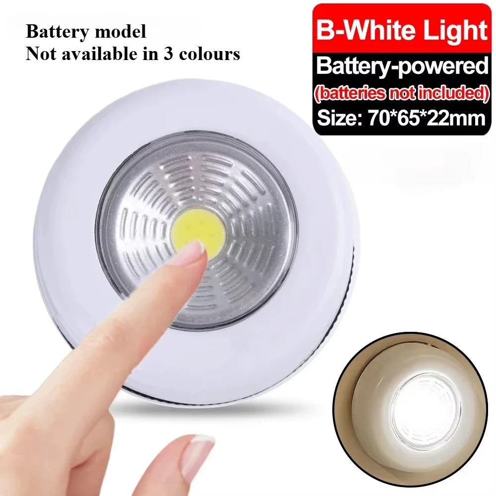 Portable LED Night Light | USB Rechargeable Touch Lamp for Bedroom close-up view