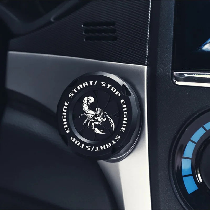 Car Engine start Button Cover Car Interior Decor Engine Ignition Start Switch Protective detail view