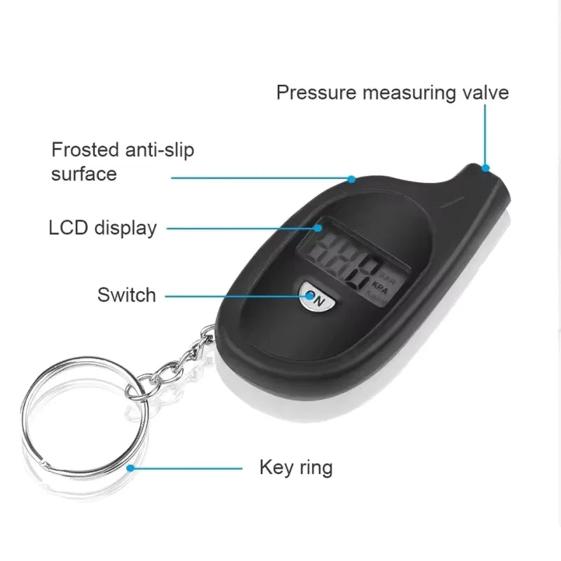 Tire Gauge Digital With LCD Display Car Tire Air Pressure Tester Meter Auto Car Mot additional angle