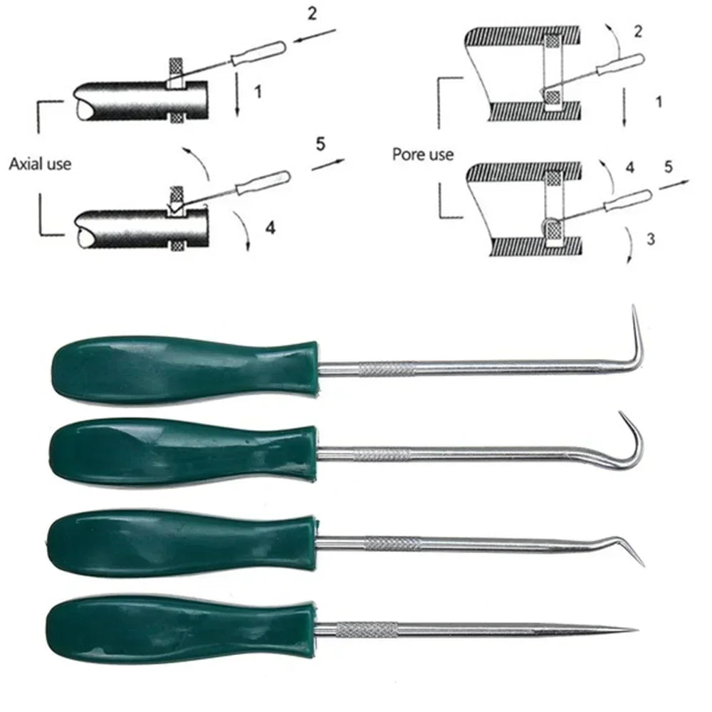 4Pcs Oil Seal Screwdrivers Set Car Auto Vehicle Pick Hooks For Garages General-Plumbe alternate view
