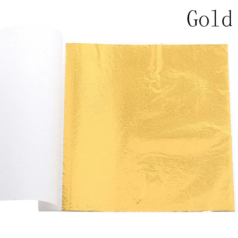 100 Sheets Pure 24K Gold Foil Leaf | For Food Decorations, Gilding, and DIY Crafts detail view