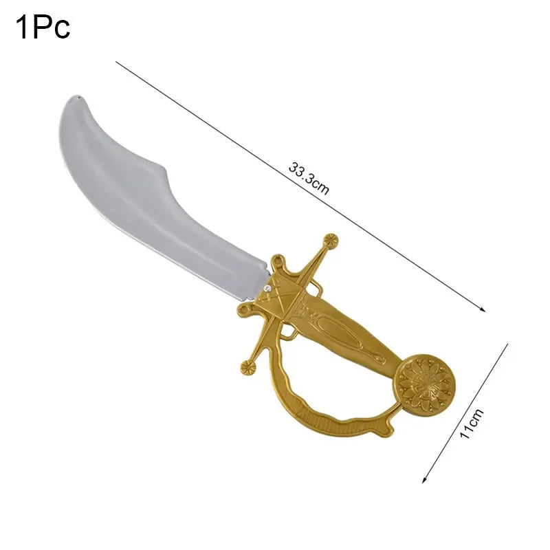 Pirate Theme Party Decoration Pirate Captain Hat Patch Pistol Treasure Toys For Kids alternate view