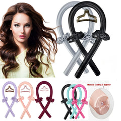 Heatless Curling Rod Headband No Heat Silk Curls Ribbon Hair Rollers Sleeping Soft He alternate view