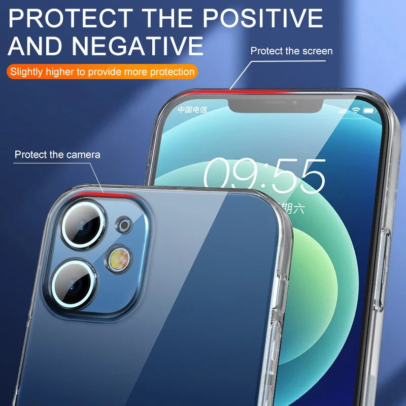 Ultra Thin Clear Phone Case For iPhone 11 12 13 14 15 16 17 18 Pro X XR XS Max Mini 7 alternate view