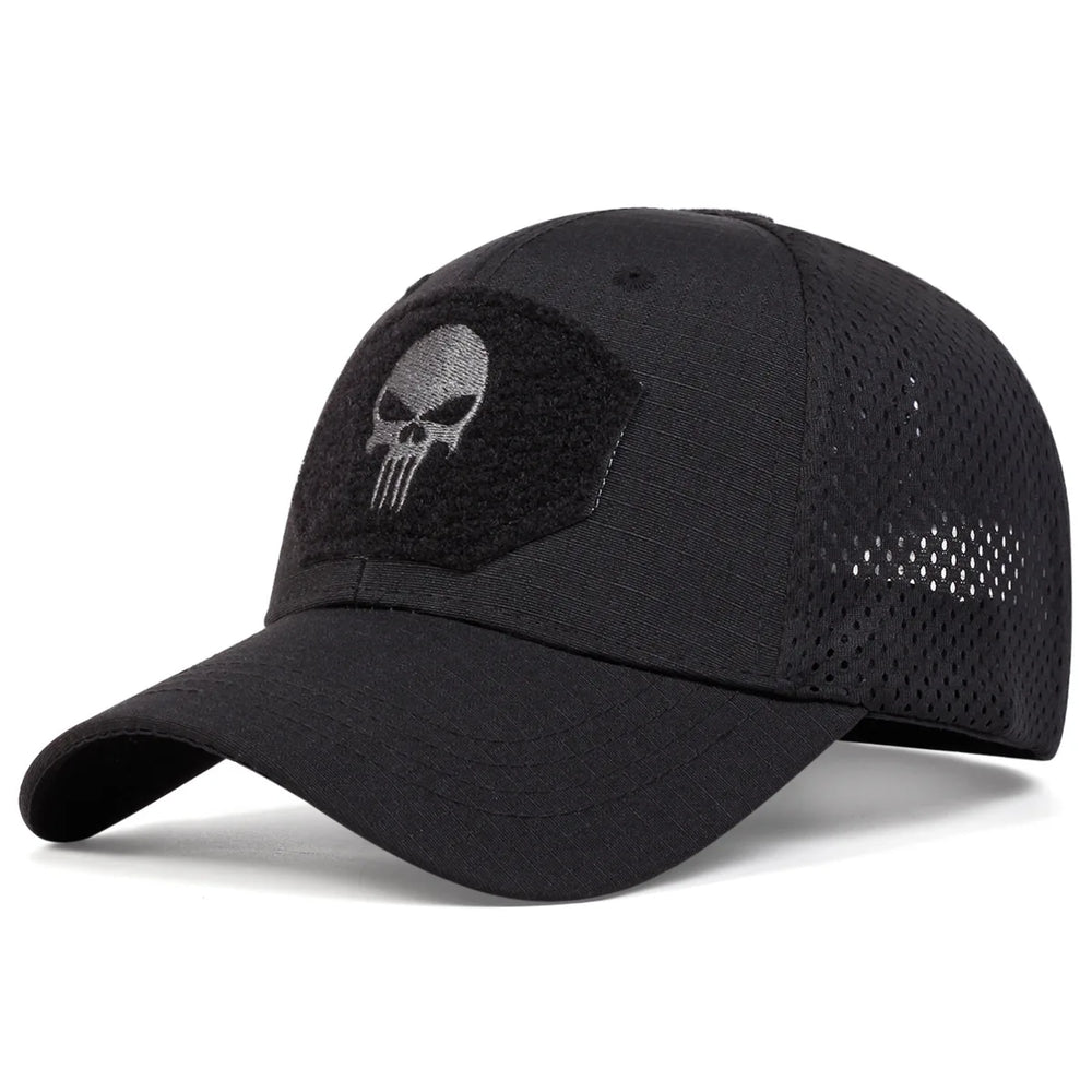 Unisex Skull Baseball Cap | Breathable Mesh Snapback for Outdoor Adventures alternate view