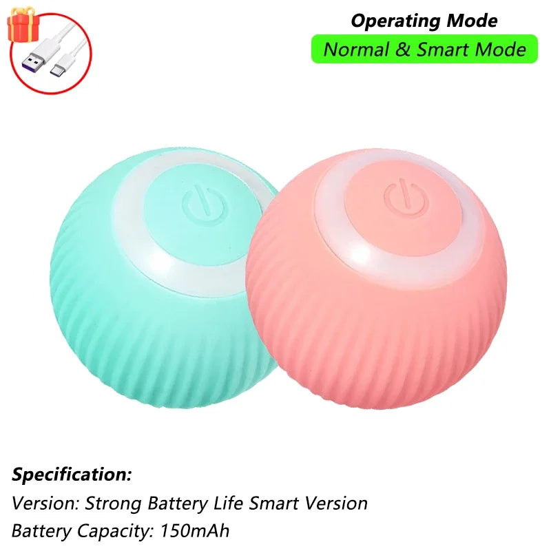 Interactive Smart Cat Toy Ball | Automatic Rolling Ball with Obstacle Avoidance lifestyle view