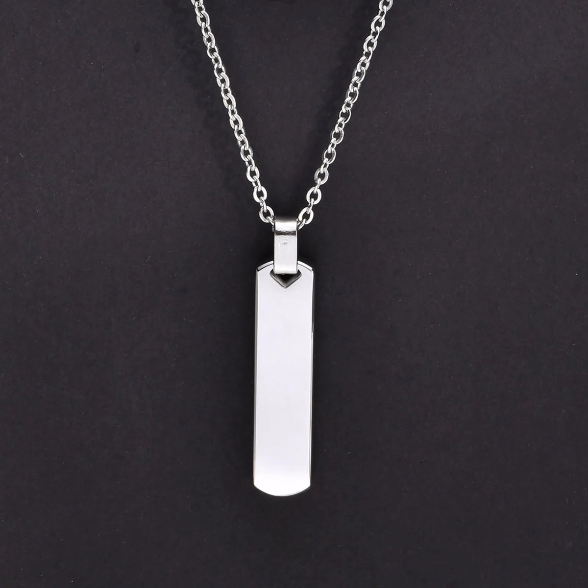 2pcs Vertical Layer Necklaces for Men Boys,Wateproof Stainless Steel Cuban Chain Coll alternate view
