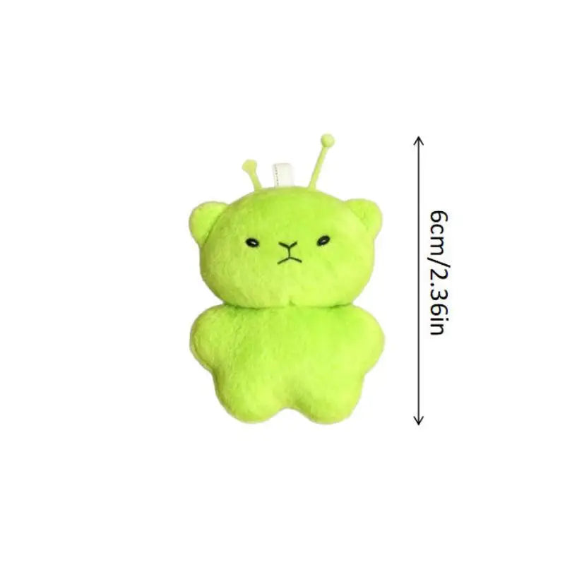 【Peace】Alien Cat Plush Toy Cartoon Stuffed Animal Keychain Accessories Creative Ugl additional angle