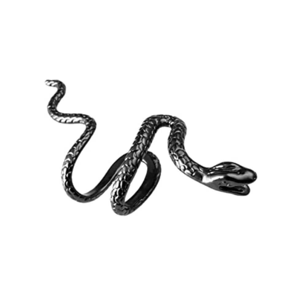 1pc Unisex Spiral Snake Ear Cuff - No Piercing Ear Wrap,Personality Open Hoop Earring lifestyle view