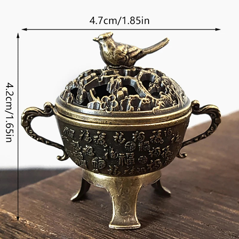 Elephant Lotus Incense Burner | Metal Incense Holder for Yoga Meditation lifestyle view