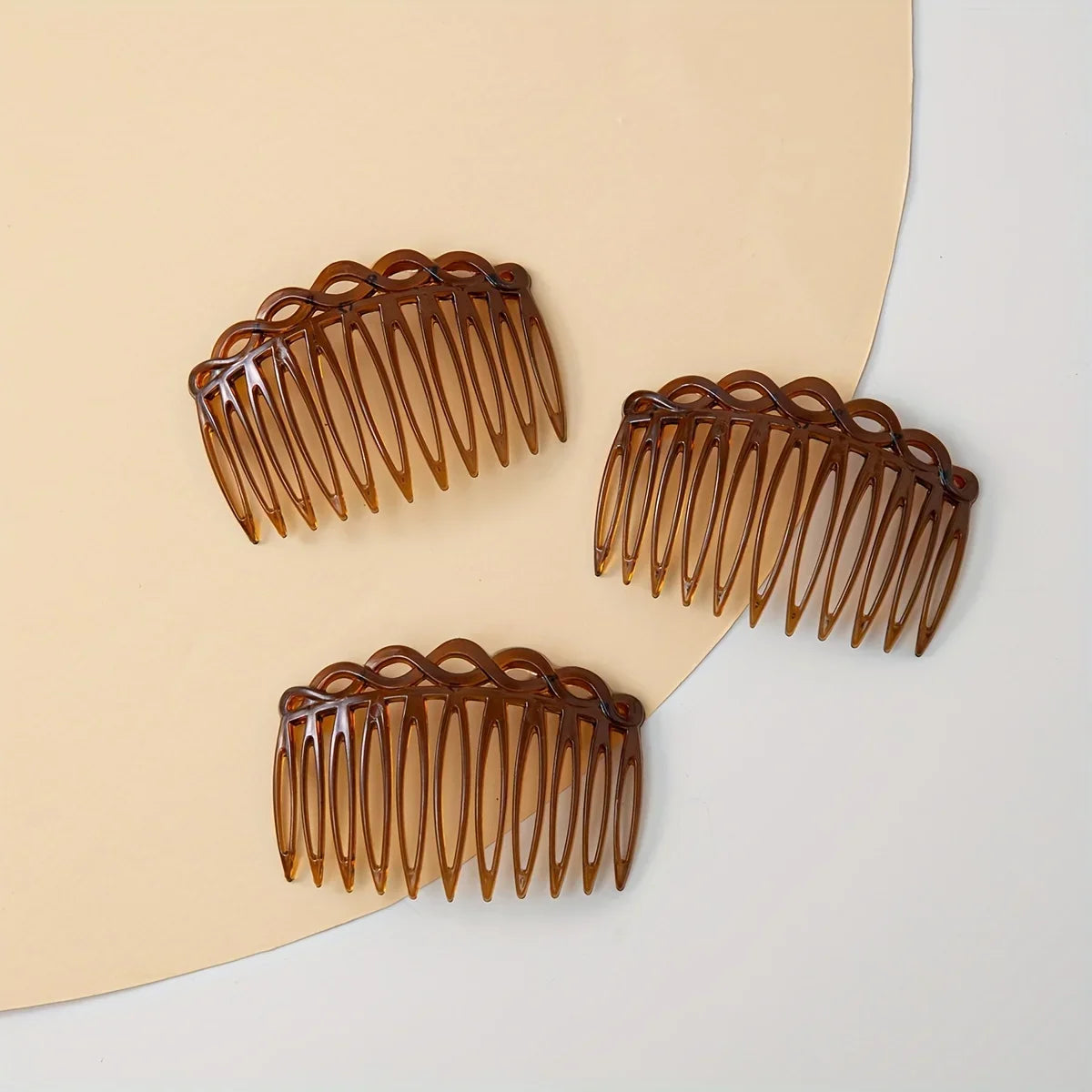 Teeth Plastic Hair Side Comb Vintage Twist Comb French Style Hair Clip Comb Hair Acce lifestyle view