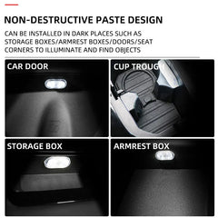 Mini Wireless Car LED Touch Light | Magnetic Induction USB Rechargeable detail view