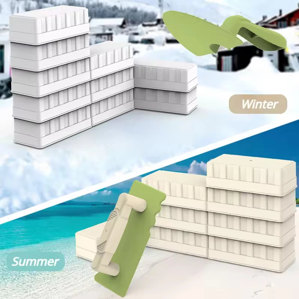 Children Beach Toys Shovel Sandbox Castle Building Sand Brick Walls Molds Tools Winte alternate view