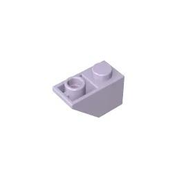Gobricks GDS-597 Slope, Inverted 45 2x1 | Compatible Building Block for DIY close-up view