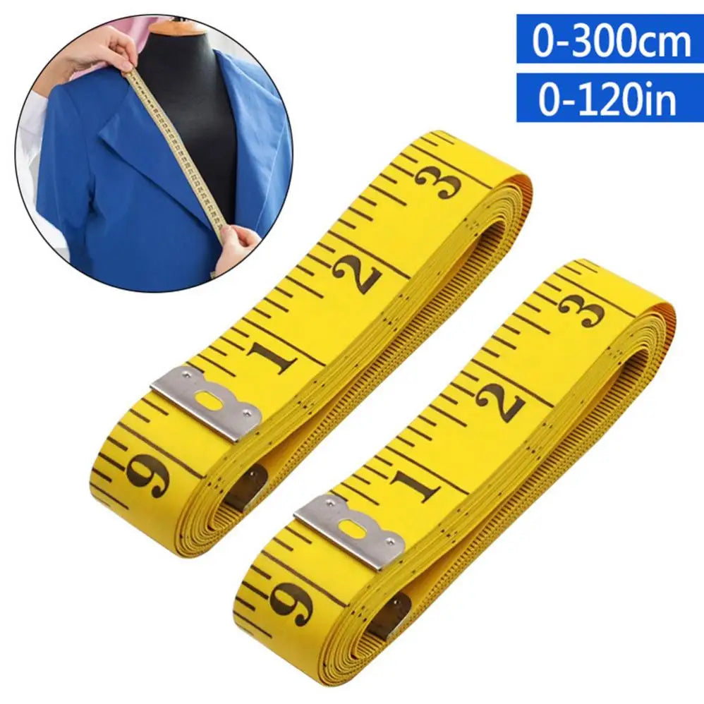 3m Tape Measure PVC Fiber Tape Measure Tailor Soft Ruler Waistline Cloth Height Measu alternate view