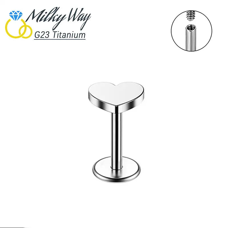 Nose Rings G23 Titanium Jewelry Labret Lip Studs Internally Threaded Earring Sexy Ear lifestyle view