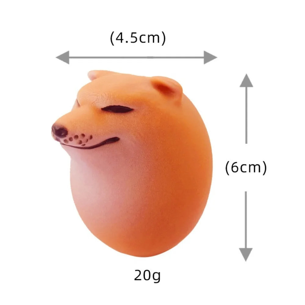 Shiba Inu Egg Squishy Toy | Stress Relief Slow Rebound Desk Decor additional angle