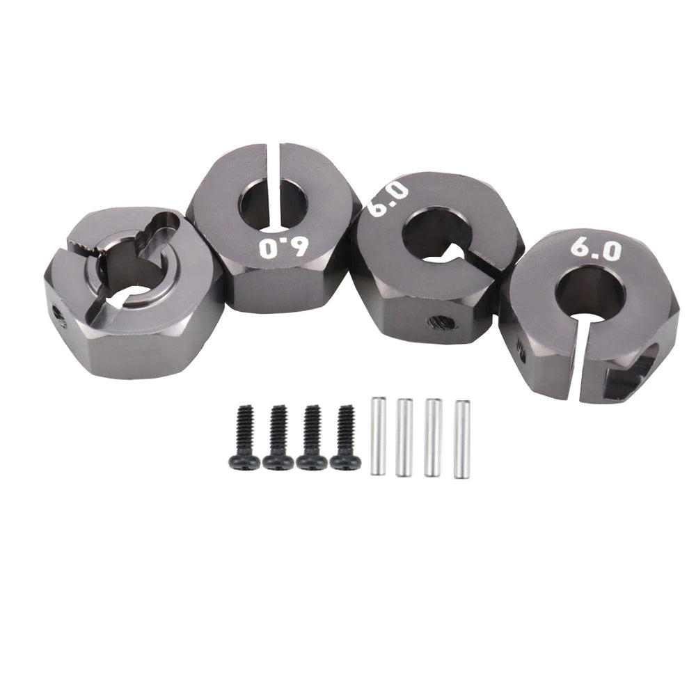 Aluminum 5/6/7/8/9/10/11/12mm Adapter Hex 12mm Drive Hub with Pin Screws for RC Aut additional angle
