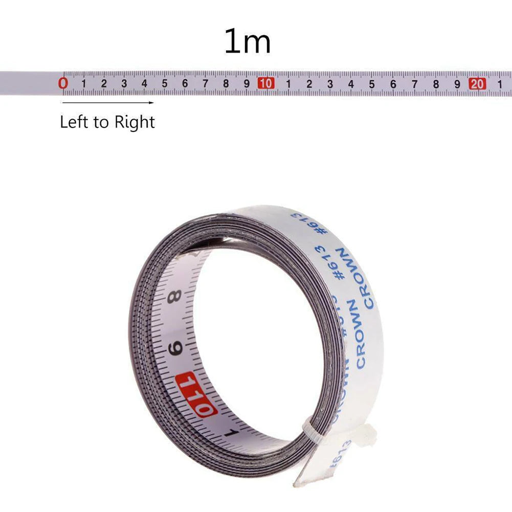 1Pcs Tape Measure 1/2/3/5M 13MM Adhesive- Rulers Woodworking Measuring Ruler Sewing additional angle