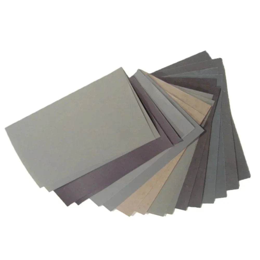 15Pcs Multi-Grit Sandpaper Set | Wet/Dry Sanding Sheets for Wood, Metal, and Automo additional angle