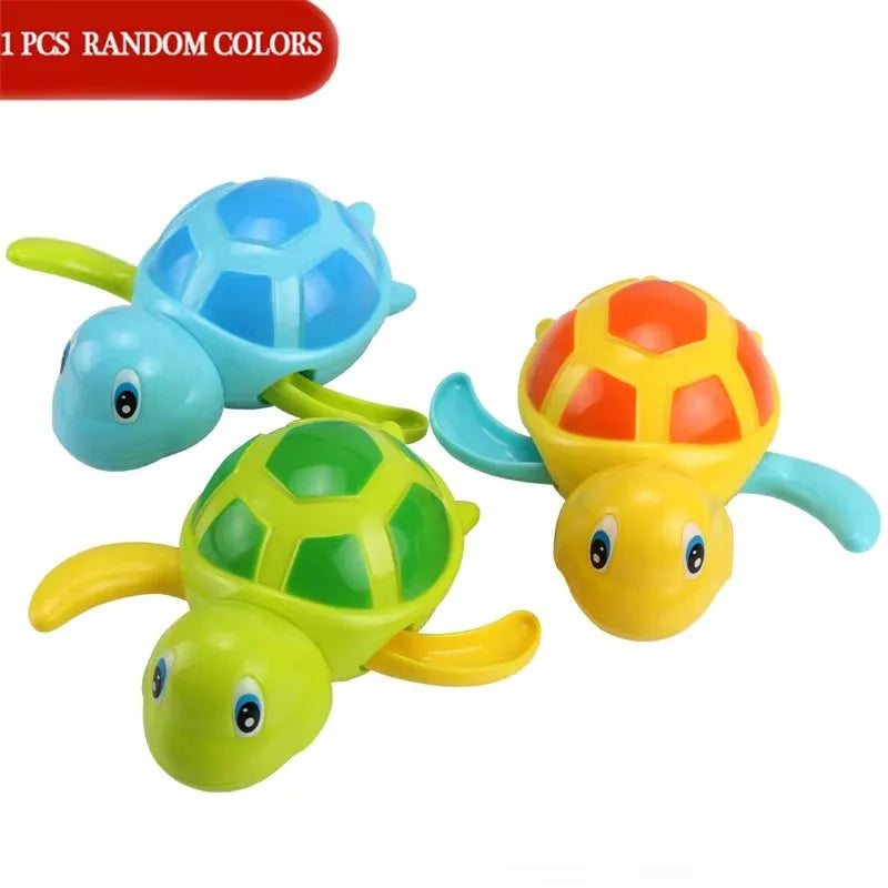 Single Sale Cute Cartoon Animal Tortoise Classic Baby Water Toy Infant Swim Turtle Wound detail view