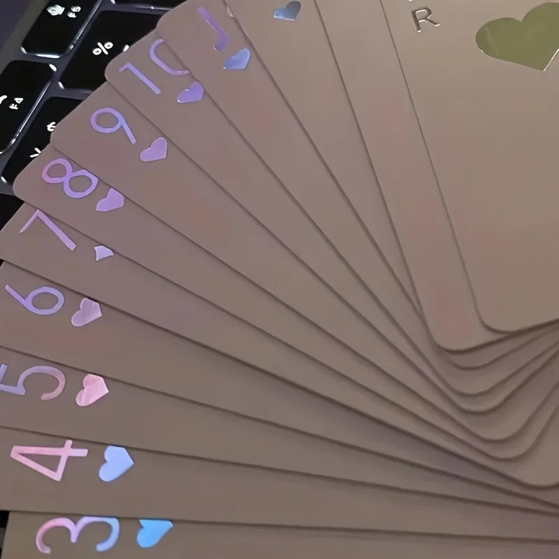 Glow-in-the-Dark Poker Card Set | Party Game for Halloween, Christmas & Family Game Ni close-up view