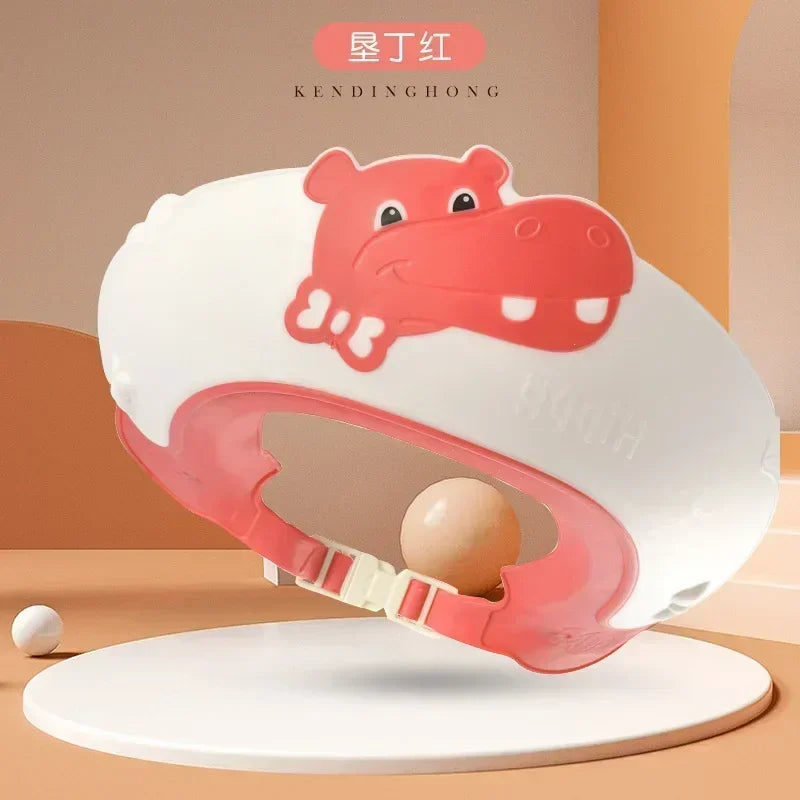 Baby Shower Cap with Adjustable Eye Protection | Waterproof Bath Shampoo Visor for Kids detail view