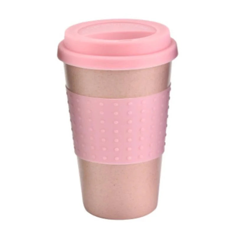1PC Wheat Straw Mug Creative Drinkware Reusable Bamboo Fibre Ecoffee Cups Eco Frien additional angle