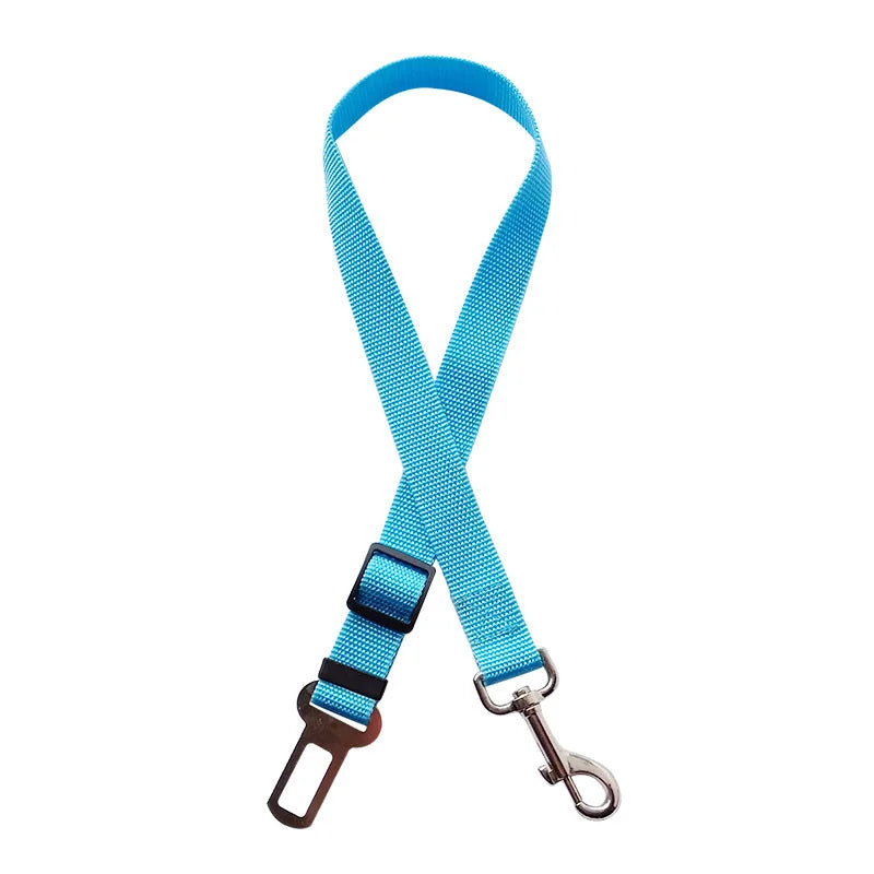 Adjustable Dog Harness Pet Seat Belt with Lead Clip additional angle