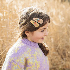 Hand Embroidered Floral BB Hair Clips Soft Fabric Non Slip Hair Barrettes Little Girls Daily Picnic Party Photo Hair Accessories