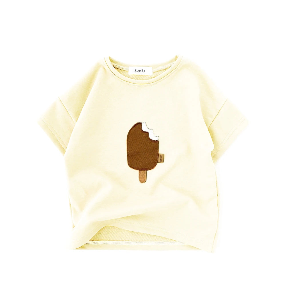 Baby Animal Print Cotton T-Shirt | Short Sleeve Top for Toddlers alternate view