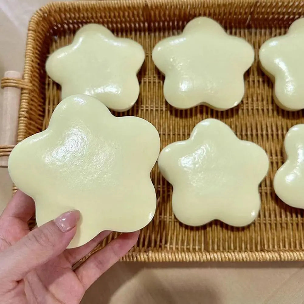 Yellow Milk Scent Star Squeeze Toy Slow Rising Pinch Stress Release Toys Super Soft S lifestyle view