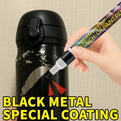 Stainless Steel Metal Touch-Up Pen: Black Paint-and-Primer for Faucets, Sinks & Car Hubs