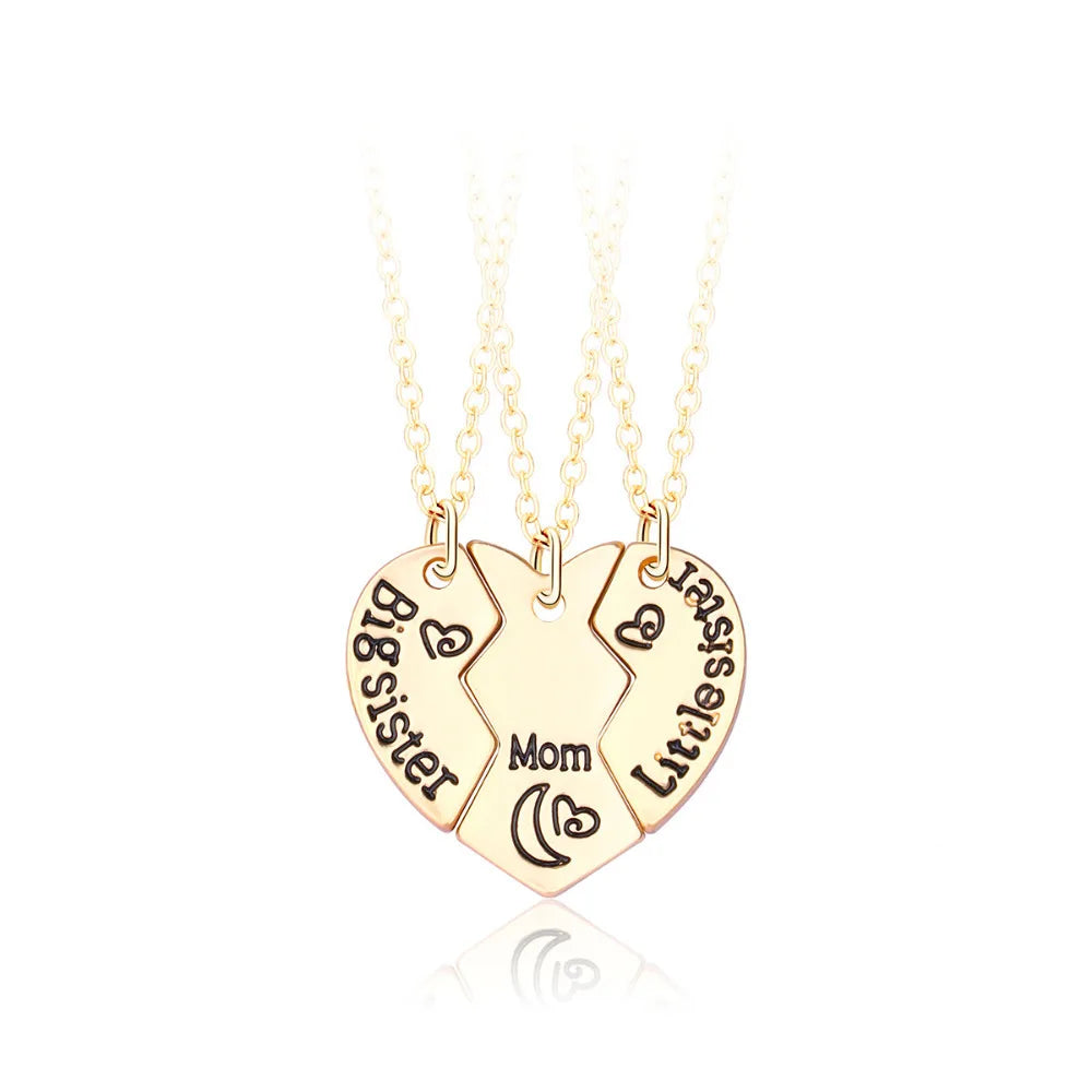 Elviragirl 3Pcs/set Sun Moon Star Pendant Necklace for Girl Kids Friendship BFF Neckl lifestyle view