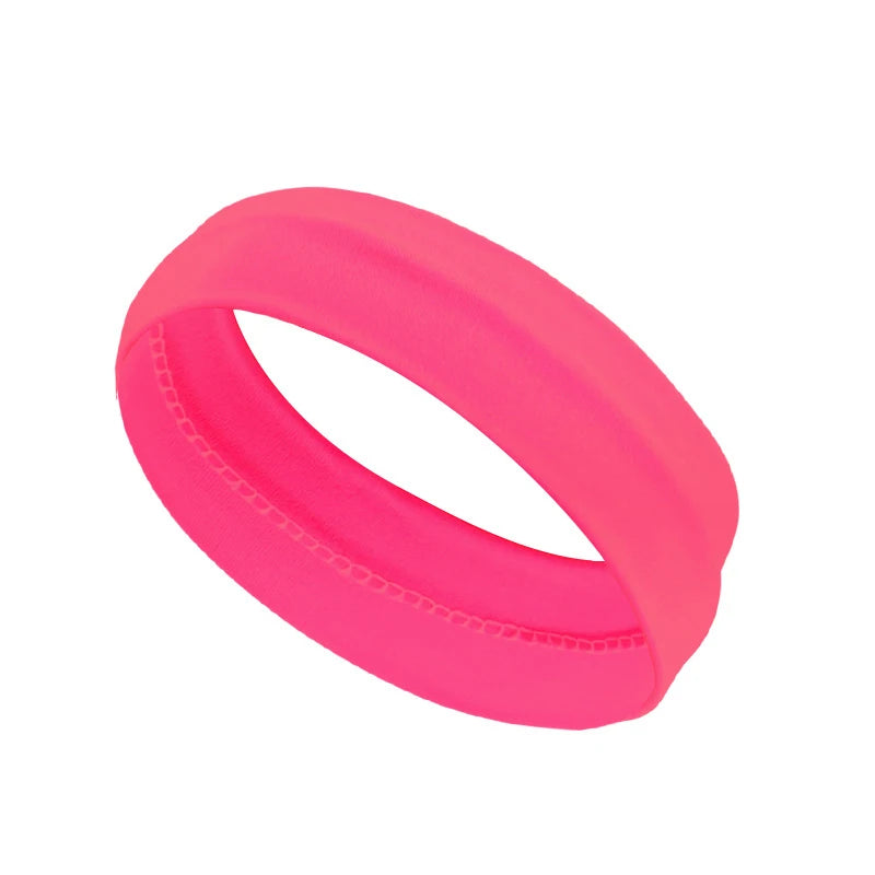 Men Sport Elastic Headbands Thick Non-Slip Sweatband Sports Gym Headband Women Men Bre close-up view