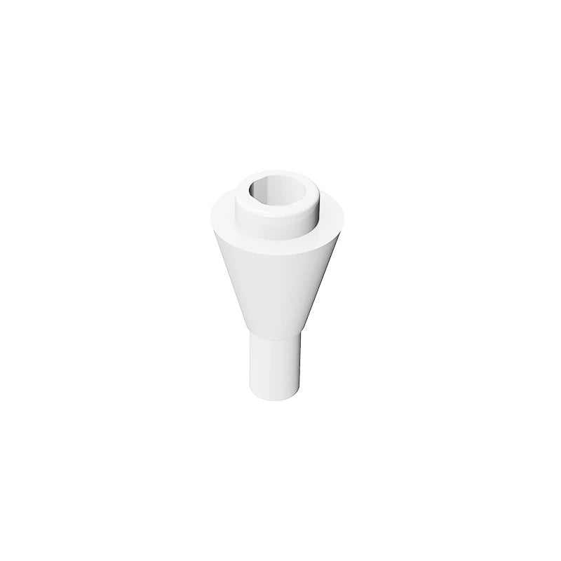Gobricks GDS-1138 Cone 1 x 1 Inverted with Bar | Building Block for DIY Creations additional angle
