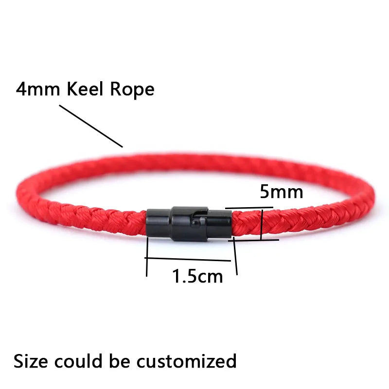Bracelet Men Femme Lucky Red Thread Braclet Attract Mirco Magentic Couple Braslet Wealth Prosperity