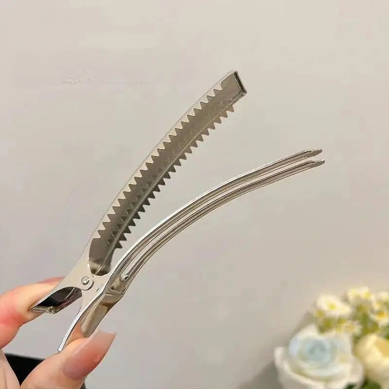 1/5Pcs Bangs Duckbill Clip Korean Women Elegant Hair Clips Barrettes For Girls Metal Hair Claws Hairpin Ponytail Accessories