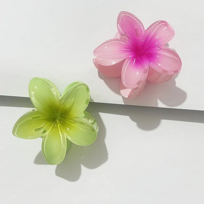 Bohemian Flower Hair Claw Clip For Women Sweet Floral Hair Claws Crab Clamp Barrettes alternate view