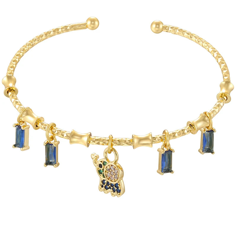 Candy Bracelet Ladies Golden Color Romantic Round Charm Bracelet Ladies Birthday Gift Me detail view