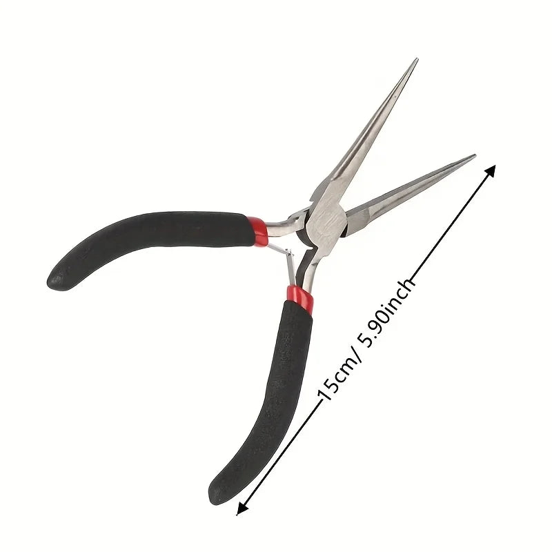 Multi-Tool Long Nose Plier | Precision Needle Nose Pliers for Repair and Craft close-up view