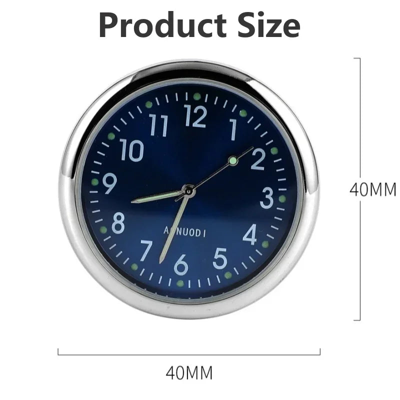 Car Clock Luminous | Mini Auto Stick-On Digital Watch for Dashboard additional angle