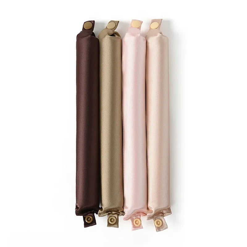 Satin Heatless Hair Curlers | Overnight Flexi Rods for Soft, No-Heat Curls detail view