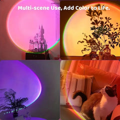 Sunset Projection Lamp with Remote | 16 Color LED Night Light detail view