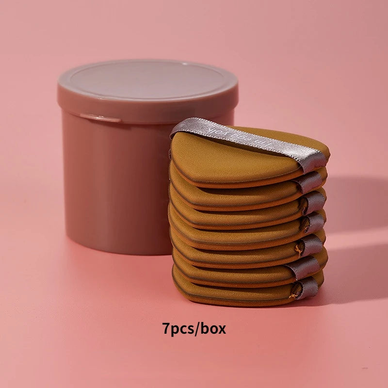 Karsyngirl 7-Piece Strawberry Cosmetic Puff Set | Double-Sided Makeup Sponges detail view