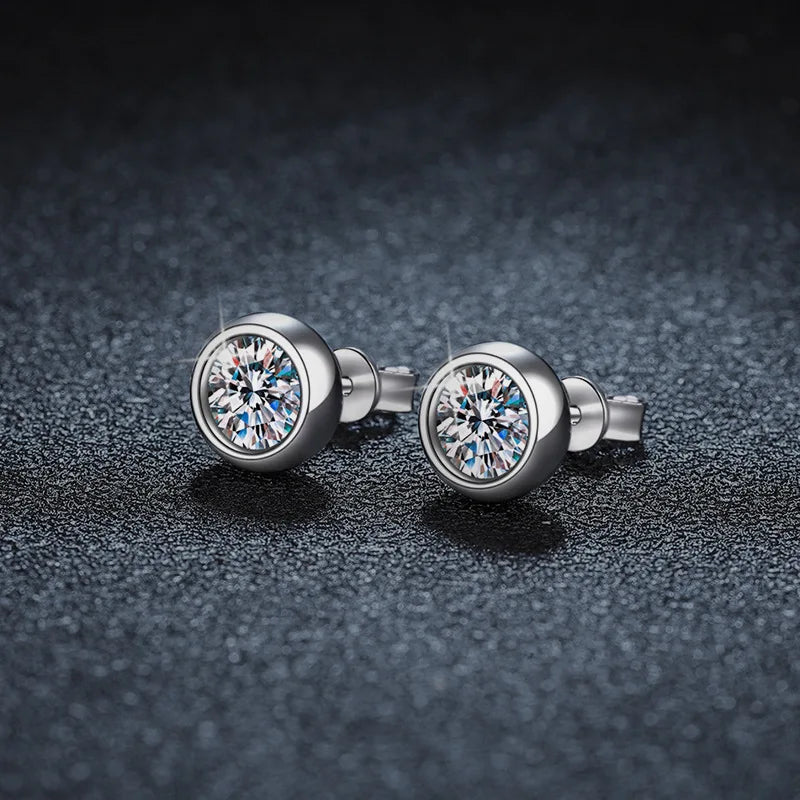 New 925 Sterling Silver Earrings 5A Zircon for Women Good Quality Wedding Engagement Jew detail view