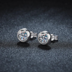 New 925 Sterling Silver Earrings 5A Zircon for Women Good Quality Wedding Engagement Jew detail view