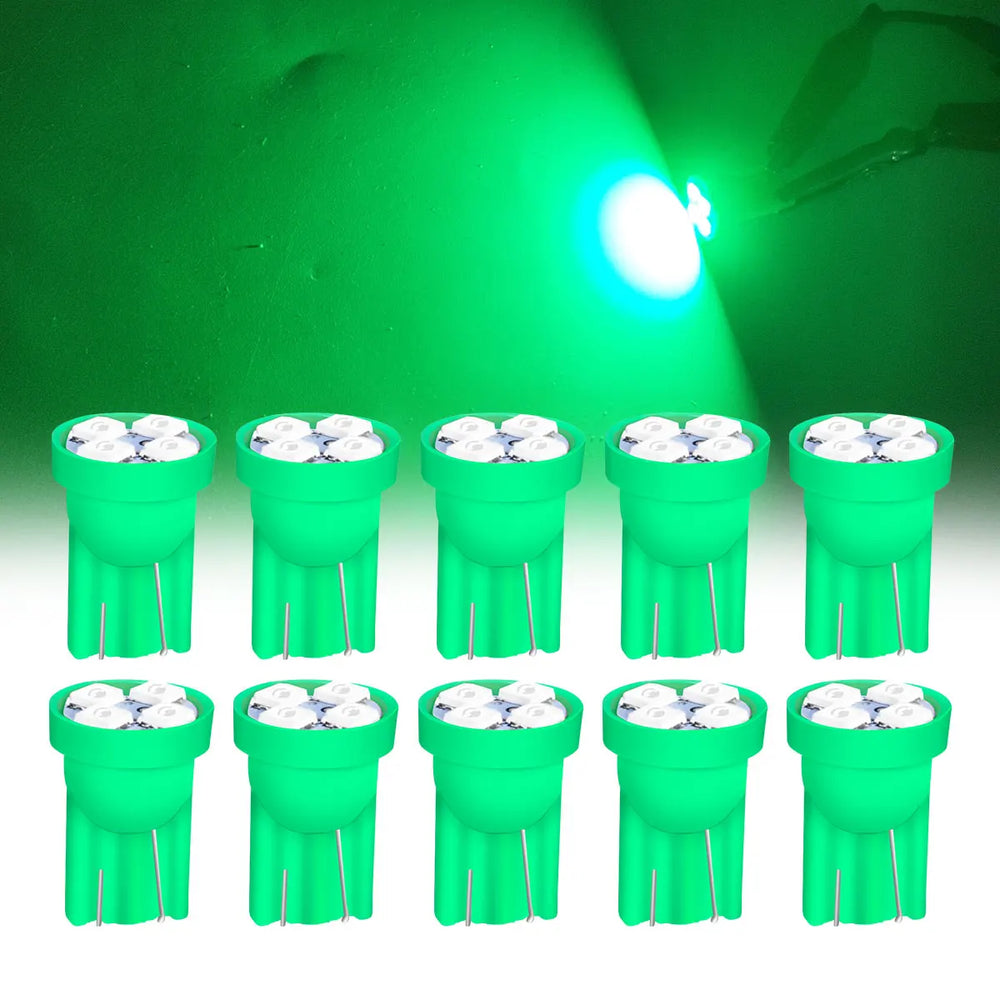 10Pcs T10 4SMD 1210 Blue LED Car Light Bulbs | High Brightness Plug and Play lifestyle view