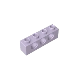 Gobricks GDS-625 Technical Brick 1x4 3-Hole | Compatible with Lego 3701 additional angle