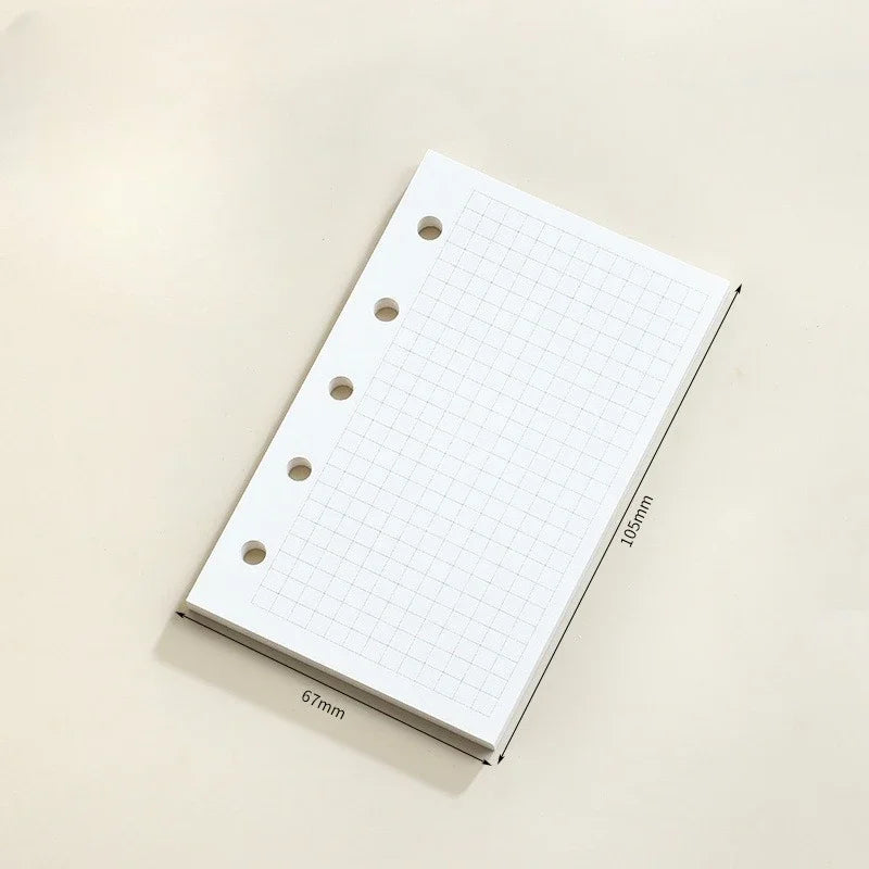 M5 Loose Leaf Notebook Refill Spiral Binder Inner Page Grid Blank Line Diary Agenda additional angle